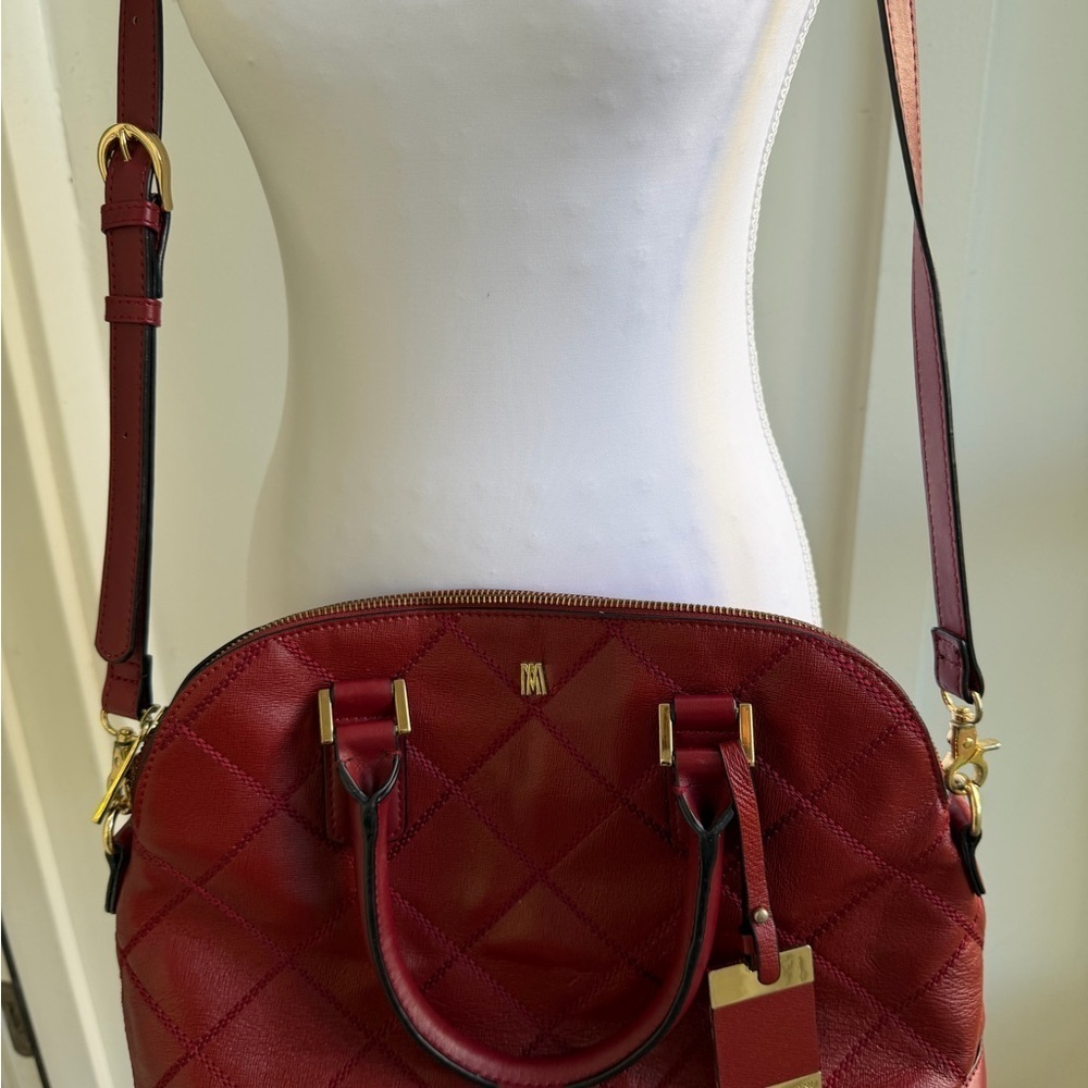 ANTONIO MELANI Red Quilted Crossbody Bag - Picture 4 of 5